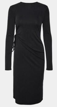 Sort - black - Vero Moda - kjole rib - bånd - 10299277