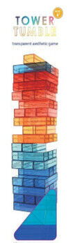 Klodsmajor / Tower stacking 48dele - Transparent