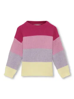 Pink - fuchsia purple - Only kids - strik trøje - 15306474
