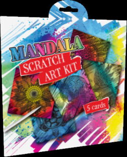 Scretch cards Mandala med pen og 5 kort