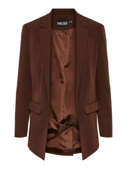Brun - Chicory coffee - PIECES - blazer jakke - 17114792
