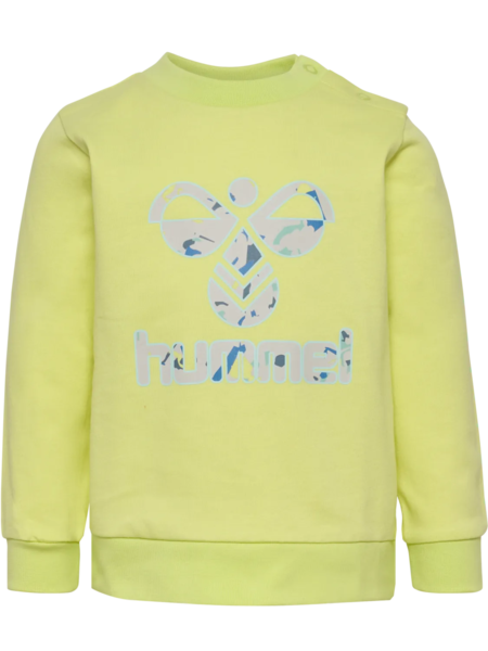 Gul - Hummel - sweatshirt - med logo - 223507-6510