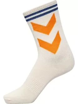 Hvid - hummel - tennissokker - orange/blå detaljer - 223727-9186