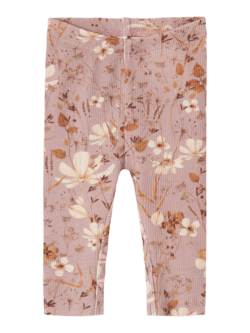 lilla - Deauville mauve - name it - leggings - blomster - 13229174