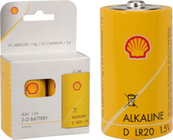 Batteri D/LR20 alkaline 2stk - Shell