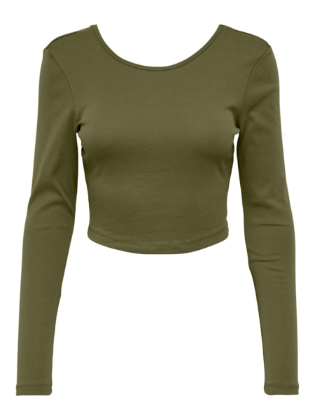 Grøn - Capulet Olive - Only - Crop Top - 15264721