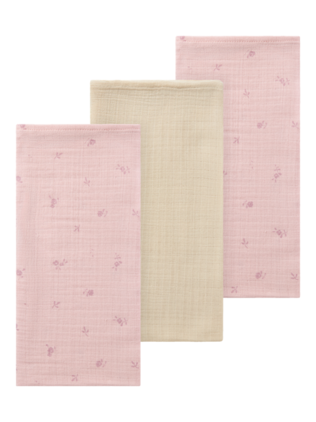 Lyserød/beige - Parfait pink - name it - stofbleer - 3 pak - 13237375