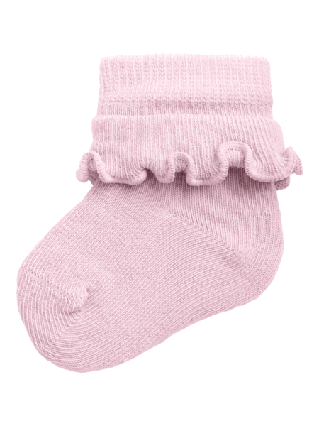 Lyserød - Parfait Pink - name it - sokker - flæser - 13230616