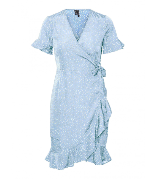 Lyseblå - blue bell - vero moda - kjole - prikker - 10252951