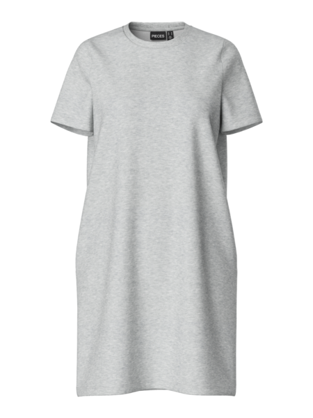 Lysegrå - Light grey melange - PIECES - kjole - 17148120