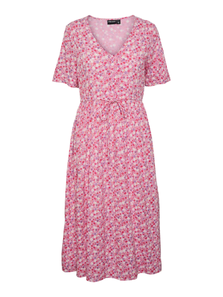 Lyserød - hot pink - PIECES - kjole - 17146742