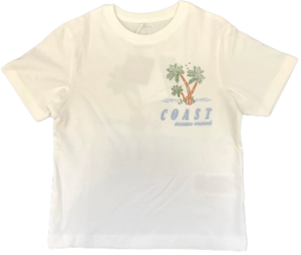 Hvid - Marshmallow - Name it - tshirt - "Coast" - 13237220