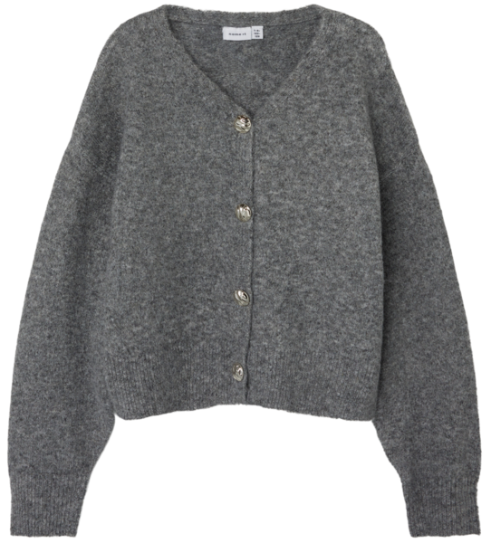 Grå - Grey Malange - Name it - Cardigan - 13233097