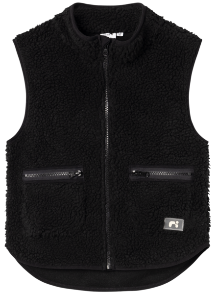 Sort - Black - Name it - Teddy - Vest - 13234549