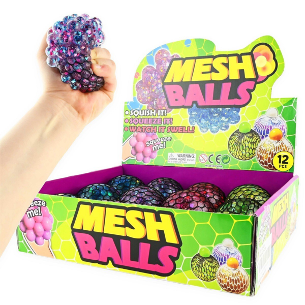 Squeeze mash ball - 7cm - vælg mellem 4ass