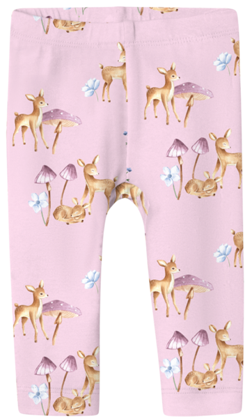 Lyserød - Festival bloom - Name it - Leggings - dådyr - 13231520