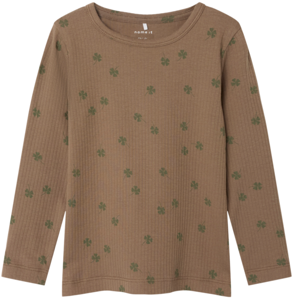 Brun - Walnut - Name it - Bluse - firkløver - 13241641