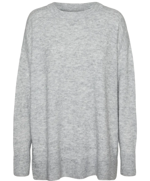 Lysegrå - Light Grey Melange - Vero Moda - Strik - 10294953