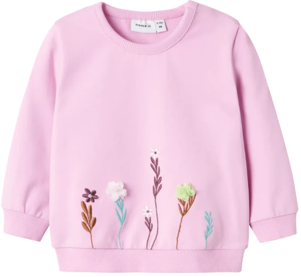 Lyserød - Pastel Lavender - Name it - Sweatshirt - 13231654