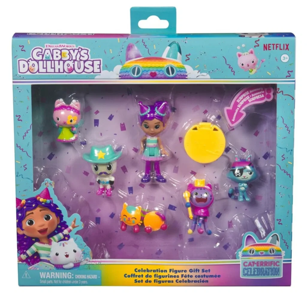 Gabby's Dollhouse Celebration 6 Figure Giftset