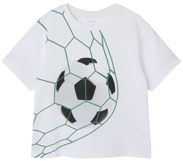 Hvid - Bright white - Name it - tshirt - fodbold - 13239903