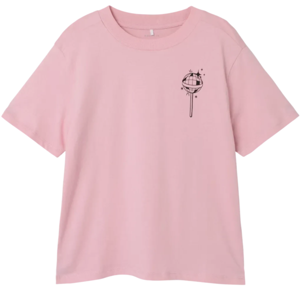 Lyserød - Parfait Pink - Name it - Tshirt - 13240707