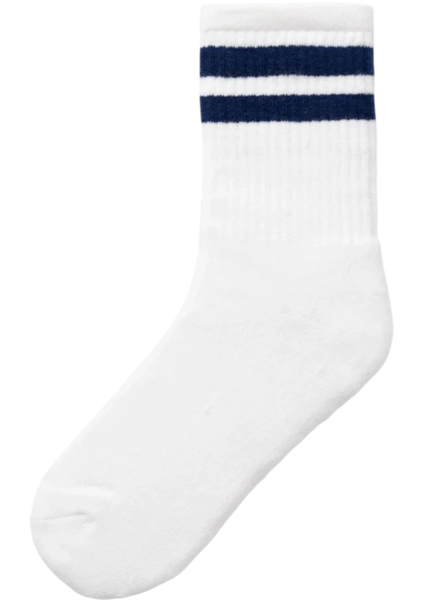 Hvid/navy- Bright white/blue print - name it - tennis sokker - 13237331