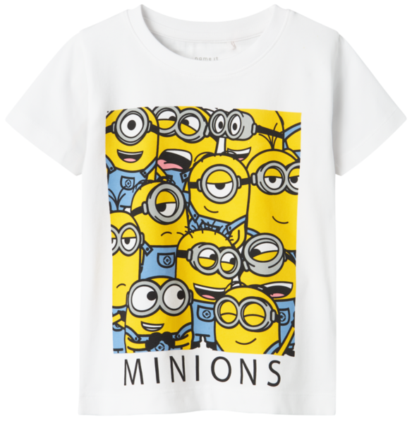 Hvid - Bright White Squad - Name it - Tshirt - Minions Squad - 13238491