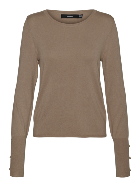 Brun - Sepia Tint - Vero Moda - strik bluse - 10309308