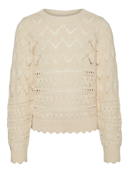 Hvid - Birch - Vero Moda - Strik - 10311832