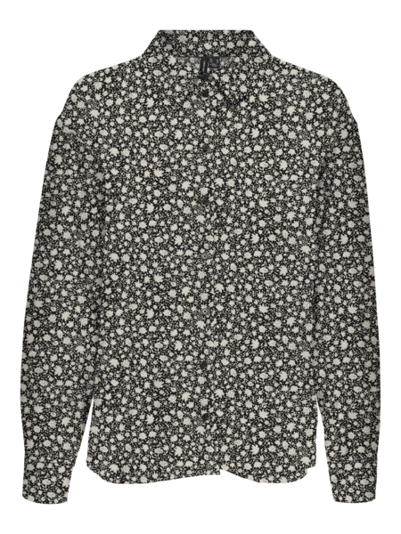 Sort - black ana - Vero moda - skjorte med blomster - 10319853