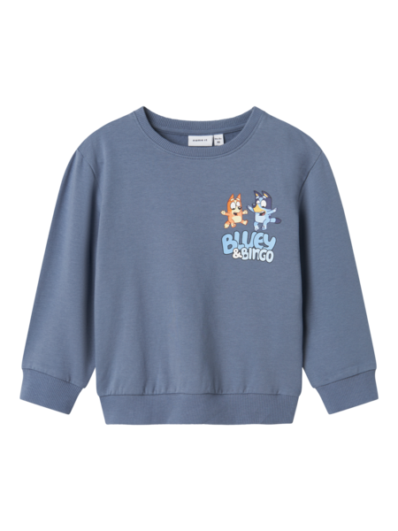 Lyseblå - Flint Stone - Name it - Sweatshirt - Bluey - 13245524