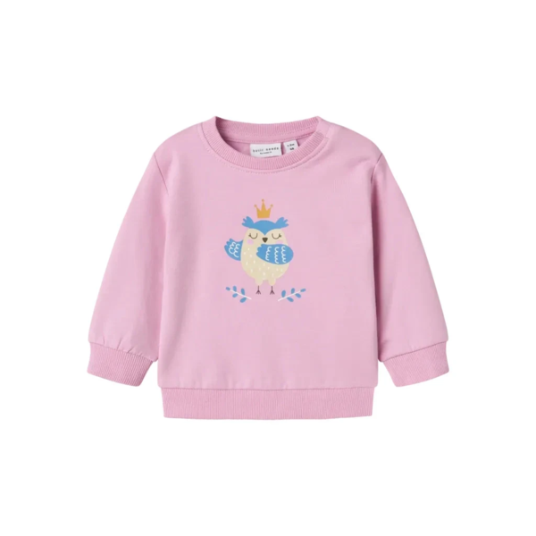 lyserød - Pastel lavender - name it - Sweatshirt med fugl - 13226050