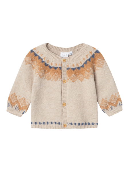 Sand - payote melange - Name it - strik - cardigan - 13233131