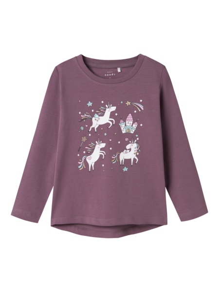 Lilla - arctic dusk unicorn - Name it - bluse - 13224958