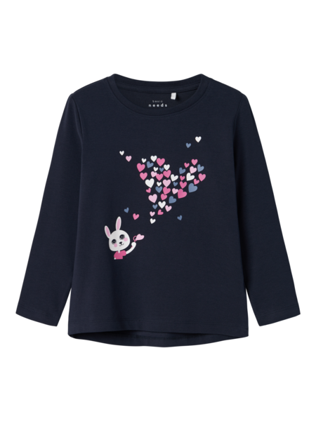 Blå - dark sapphire bunny - Name it - bluse - 13224958