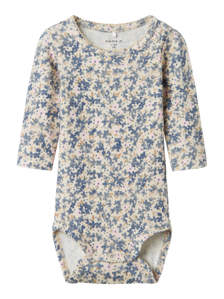 Blå - Summer sand - Name it - body med blomster - 13233398