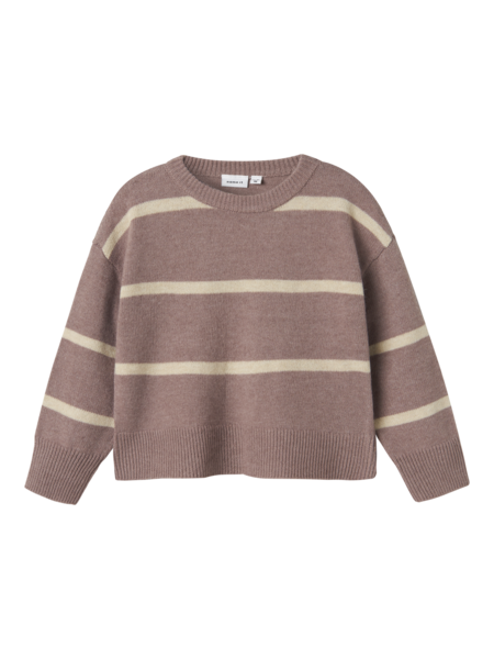 Lilla - Peppercorn - Name it - Strik bluse- beige striber - 13239524