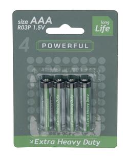 Batterier AAA, 4 stk.