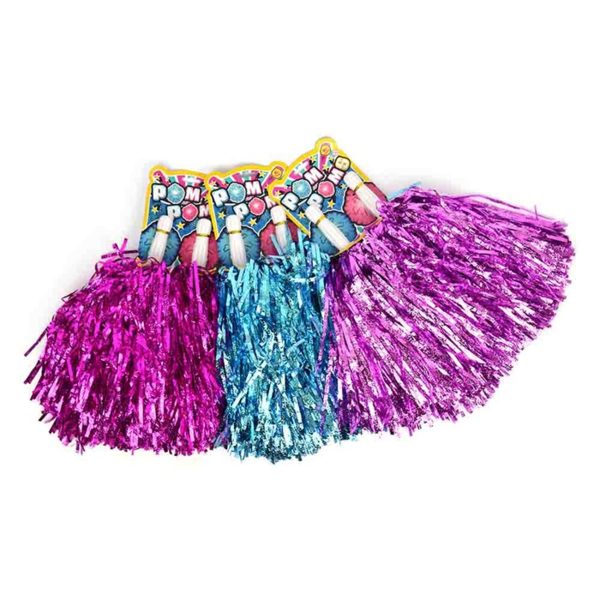 Pom Poms METALLIC 2pcs 3ass