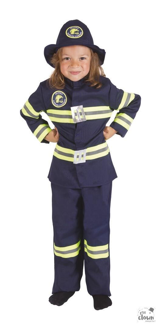 Brandmand kostume 10/12 år - Blå 299,95.