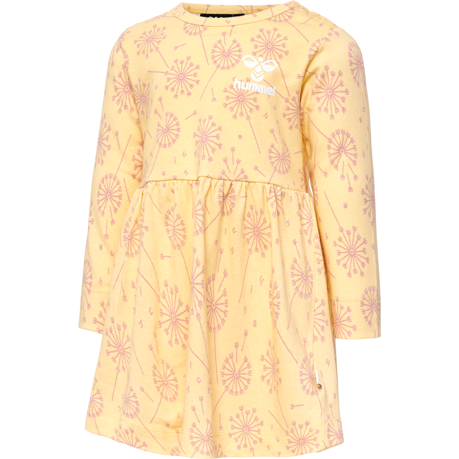 Gul Hummel kjole med mælkebøtter - Pris: 249,95.