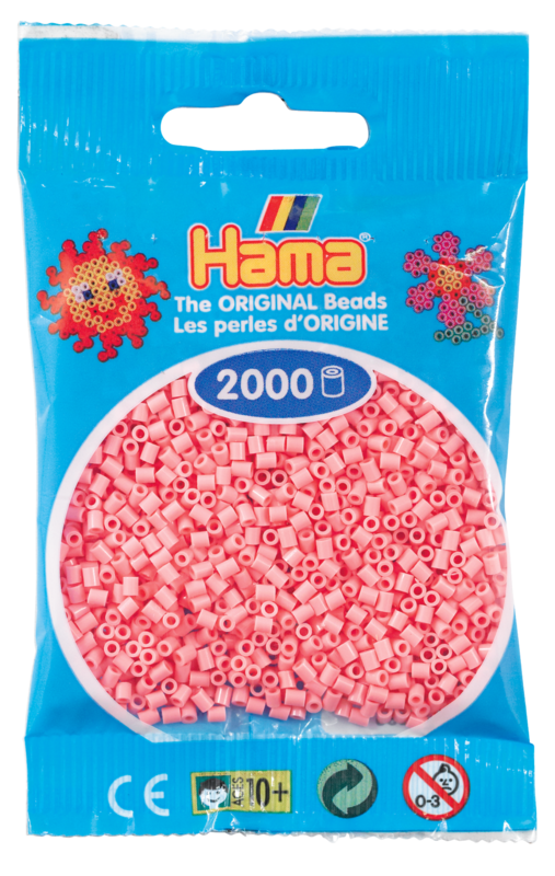 Hama mini perler lyserød 501-06