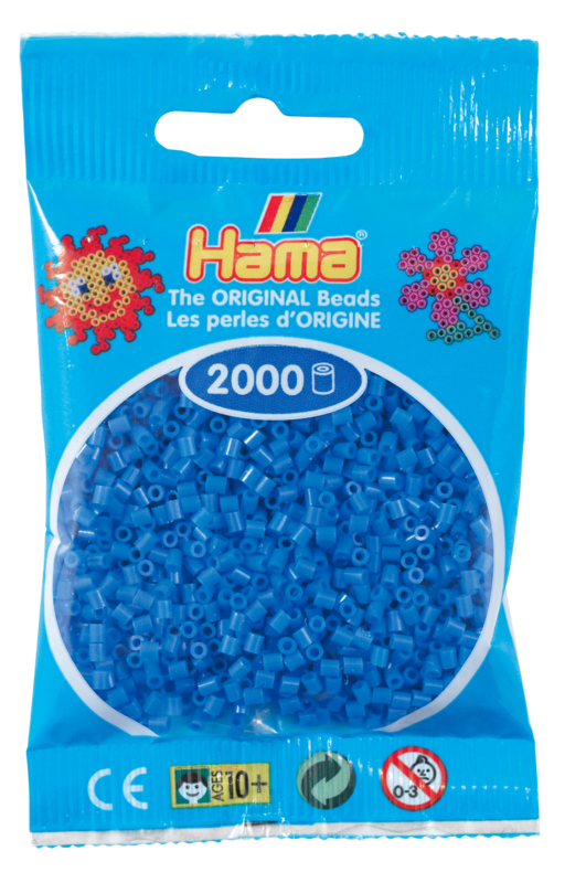 Hama mini perler lyseblå 501-09