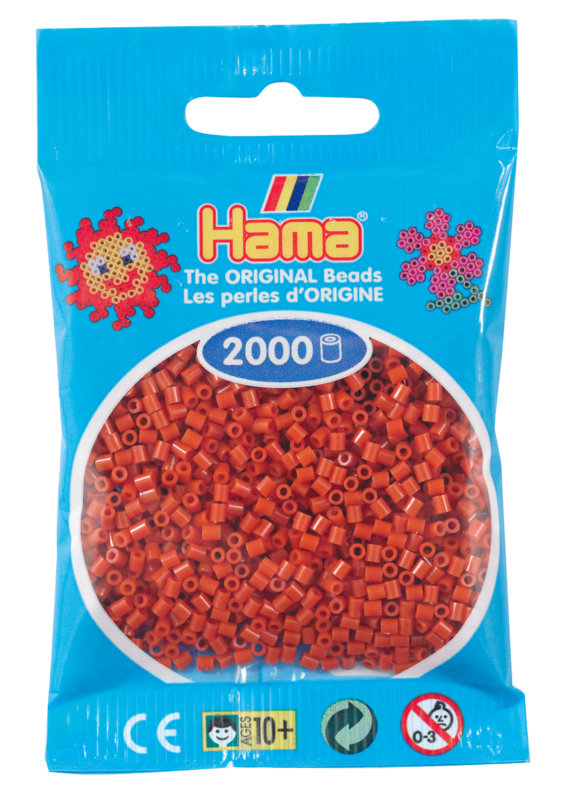 Hama mini perler rødbrun 501-20