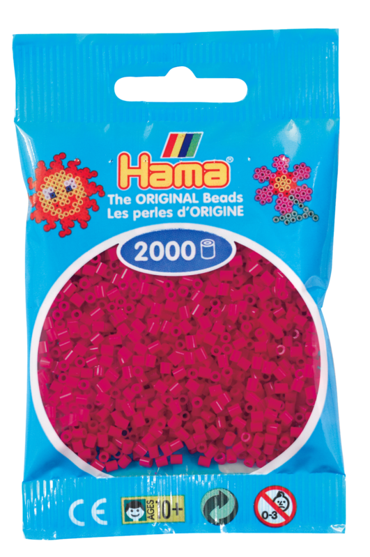Hama mini perler vinrød 501-29