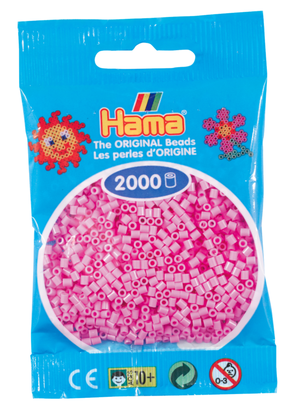 Hama mini perler pastel pink 501-48