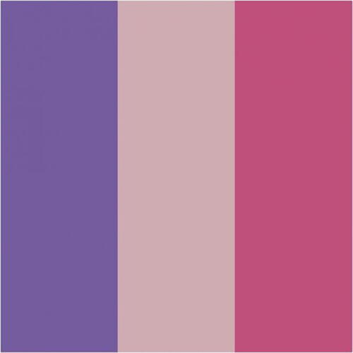 Plus Color tusch, L: 14,5 cm, streg 1-2 mm, fuchsia, støvet rosa, dark lilac, 3 stk./ 1 pk.