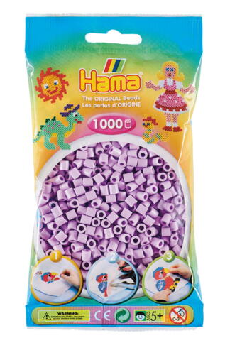 Hama perler 1000 stk. Pastel lilla - 207-96