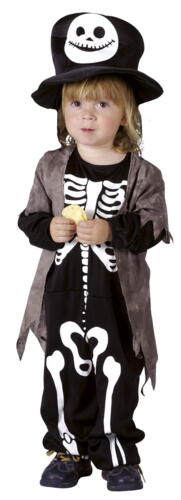 Skelet kostume til barn 3-4 år